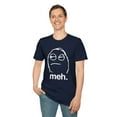 thumbnail image 1 of Meh Face, Gildan Unisex Softstyle T-Shirt, Funny Meme Graphic Tee, S-3XL, 1 of 5