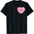 thumbnail image 1 of Meh Heart Pocket Funny Anti Valentines Day Single Gift T-Shirt, 1 of 3