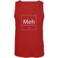 thumbnail image 1 of Meh Periodic Table Red Adult Tank Top - X-Large, 1 of 1