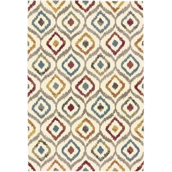 DynamicRugs MR46230876969 23087 Mehari Collection 3.11 x 5.7 in. Contemporary Rectangle Rug, Multi Color