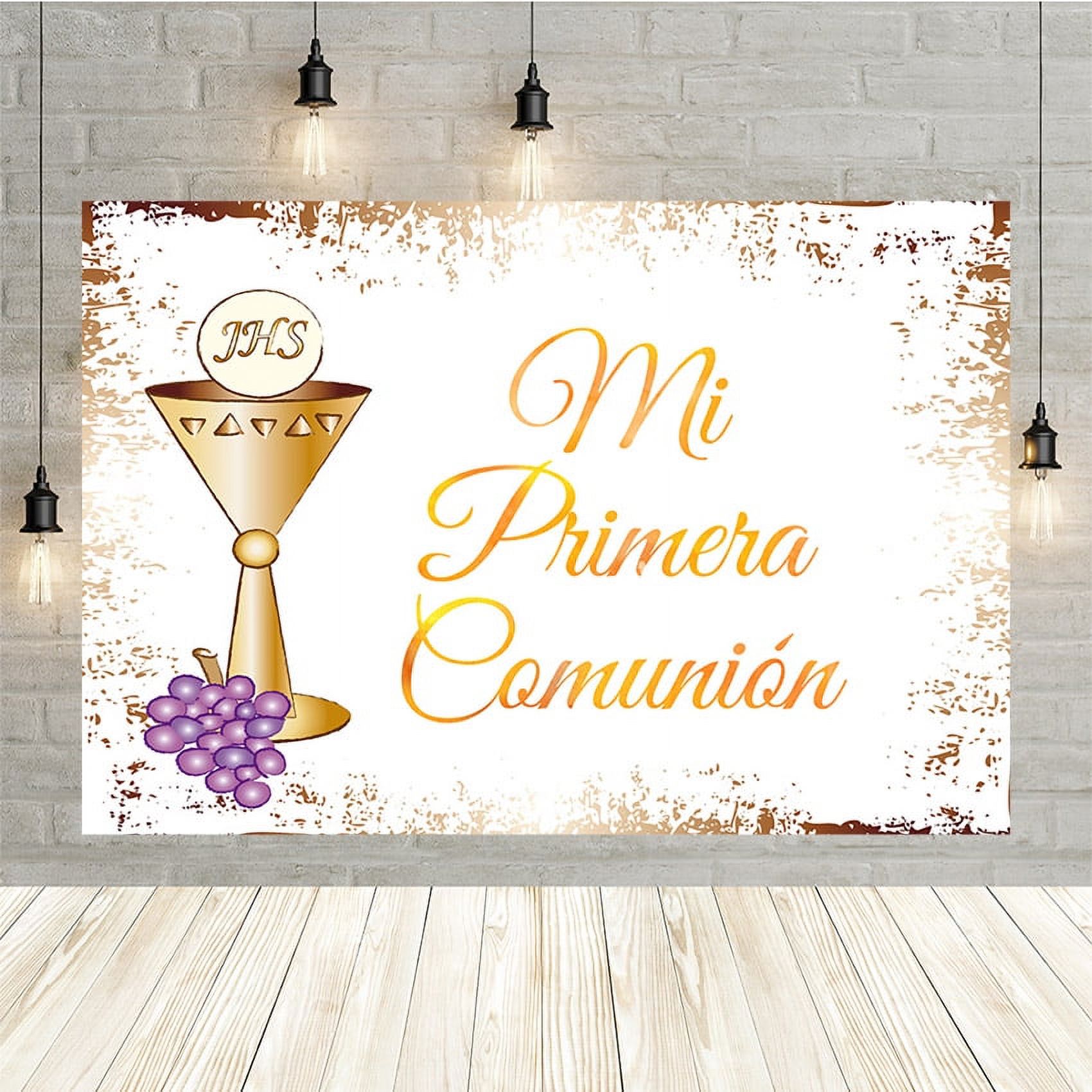 Mehofond Holy Communion Party Backdrop Photograph Purple Grapes ...