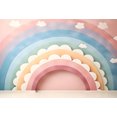 thumbnail image 1 of Mehofond Photography Backdrop Gradient Clouds Kids Birthday Party Colorful Balloon Background Cake Smash r Photocall, 1 of 6
