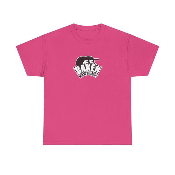 Mehrathon x Baker Club Deck Skateboard 2000s Skate Vintage Classic T Shirt Print - Heliconia / 5XL