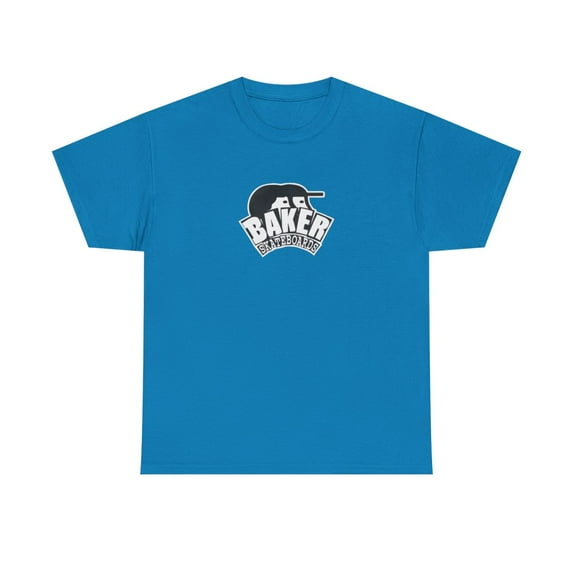 Mehrathon x Baker Club Deck Skateboard 2000s Skate Vintage Classic T Shirt Print - Sapphire / L