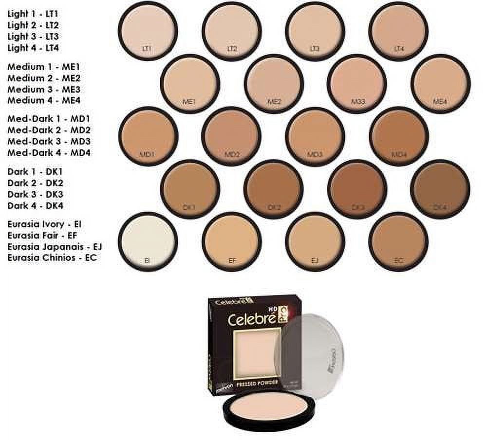 Mehron Makeup Celebre ProHD Pressed Powder Face & Body Makeup (.35 oz
