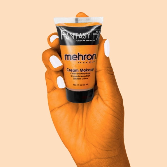 Mehron Fantasy FX Tube Water Based Face Paint 1oz Cream Makeup, Orange