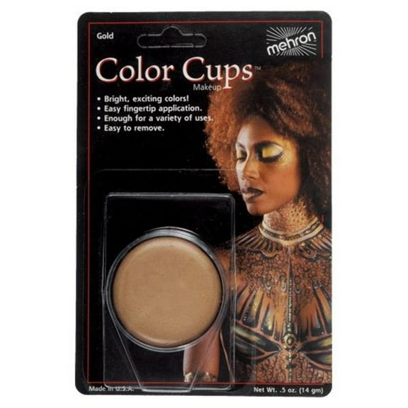 Mehron Makeup Color Cups (.5 oz) (GOLD)