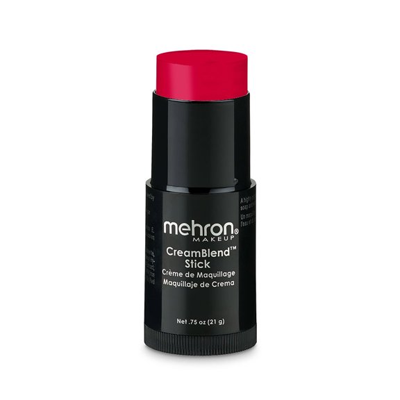 Mehron Makeup CreamBlend Stick - Body Paint (.75oz) (Really Bright Red)