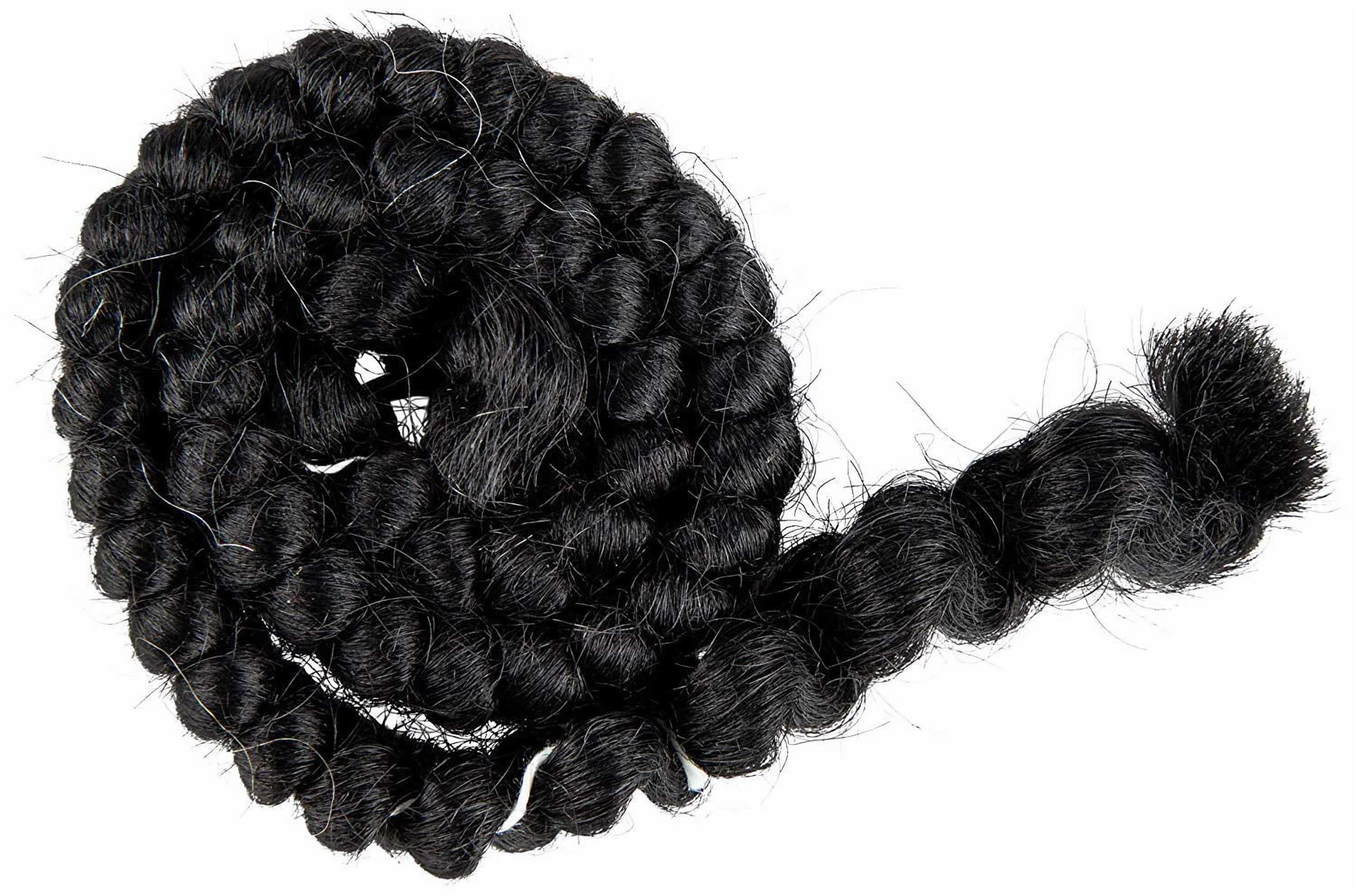 Mehron Makeup Crepe Hair 12-inch Braid (Black)