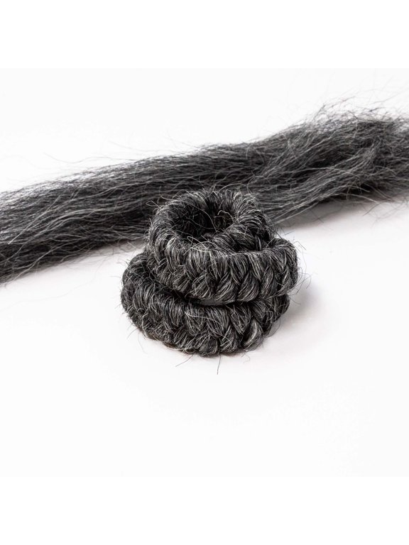 Makeup Crepe Hair 12-inch Braid (Dark Grey)
