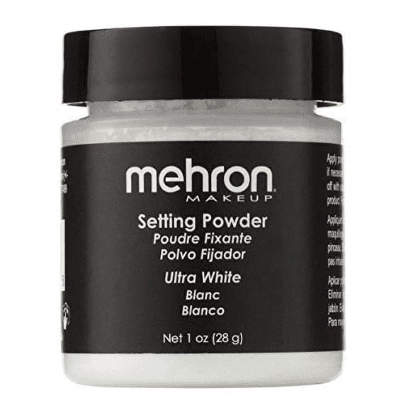 Mehron Makeup Setting Powder (1 oz) (Ultra White)
