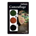 thumbnail image 1 of Mehron Makeup Tri-Color Halloween Makeup Palette (CAMOUFLAGE), 1 of 3