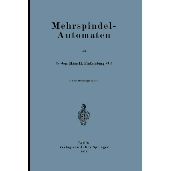 Mehrspindel-Automaten, (Paperback)