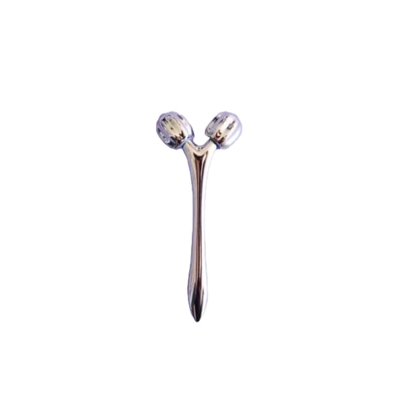 Mei Apothecary MiniSculpt Stainless Steel Mini Facial Massager - Metal Face Roller for Sculpting, Neck & Eye Massage, Depuffing, Skincare Gift