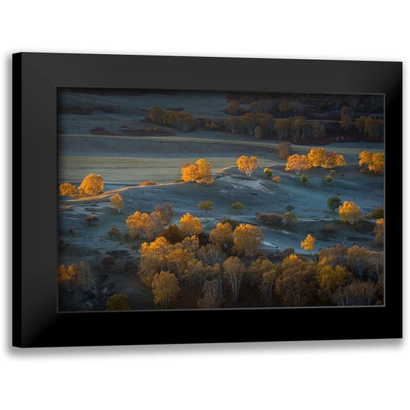 Mei, C. 14x11 Black Modern Framed Museum Art Print Titled - Prairie Light