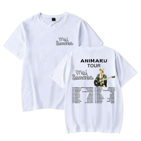 Mei Semones Animaru Tour T-Shirts Merch Unisex Fashion Short Sleeve Tees Crew Neck Tops