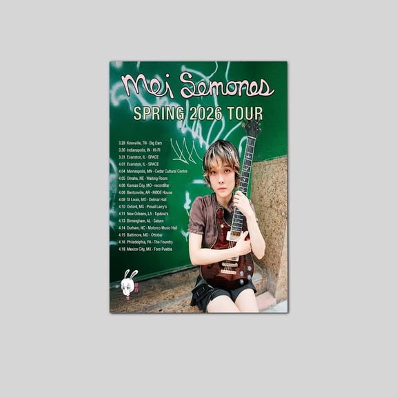 Mei Semones Spring Tour Poster US & Mexico 2026 Poster Size 24''x36'' Googate
