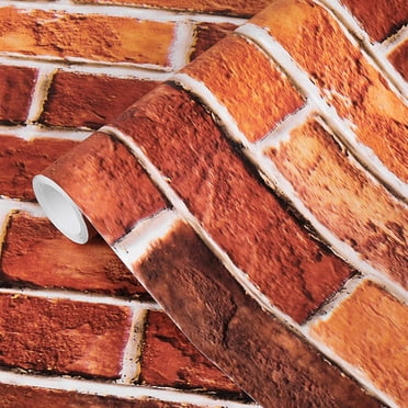 NextWall Distressed Red Brick Peel and Stick Wallpaper - Walmart.com