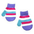 thumbnail image 1 of Meichang 1 Pairs Winter Gloves for Boys Girls Kids Trendy Colorful Striped Warm Knit Mittens for Cold Weather Christmas Gifts 9M-4Y, 1 of 2