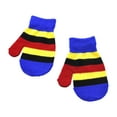 thumbnail image 1 of Meichang 1 Pairs Winter Gloves for Boys Girls Kids Trendy Colorful Striped Warm Knit Mittens for Cold Weather Christmas Gifts 9M-4Y, 1 of 1