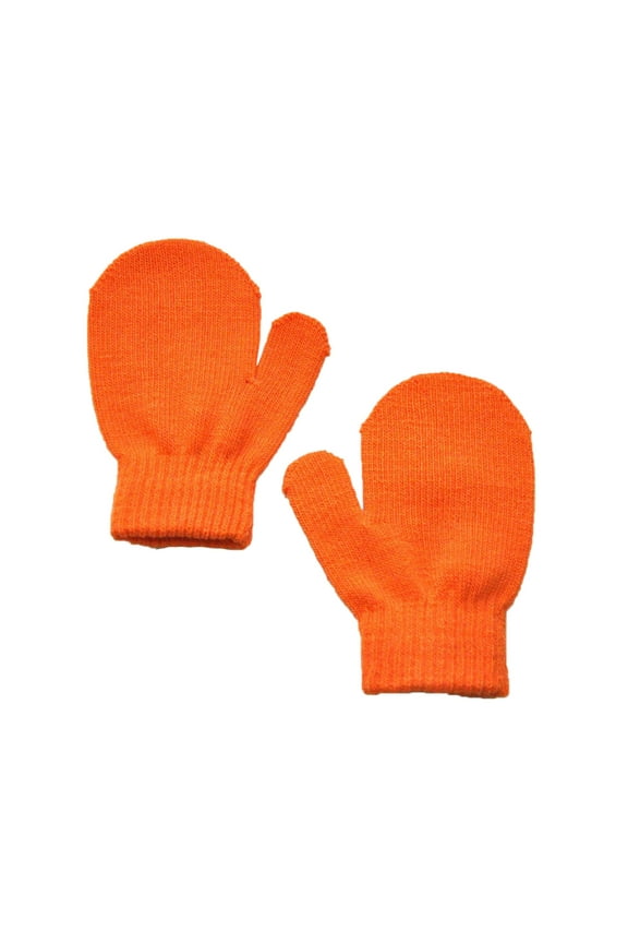 1 Pairs Winter Toddler Mittens Solid Soft Knitted Gloves Cold Protection Mitten Baby Winter Mittens, Kids Mittens Under $5