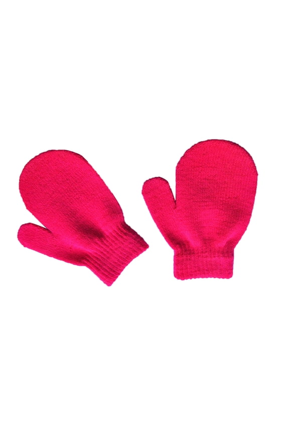 1 Pairs Winter Toddler Mittens Solid Soft Knitted Gloves Cold Protection Mitten Baby Winter Mittens, Kids Mittens Under $5