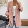 thumbnail image 1 of Meichang Blazer Jackets for Women Basic Solid Color Blazer Dressy Lapel Collar Outwear Casual Long Sleeve Open Front Cardigan, 1 of 6