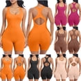 thumbnail image 1 of Meichang Bodysuit for Women Tummy Control Shapewear Scoop Neck Racerback Seamless Butt Lifter Full Body Shaper Mid-Thigh Shorts Butt Lifter Thigh Slimmer Smoothing Under Dress, 1 of 6