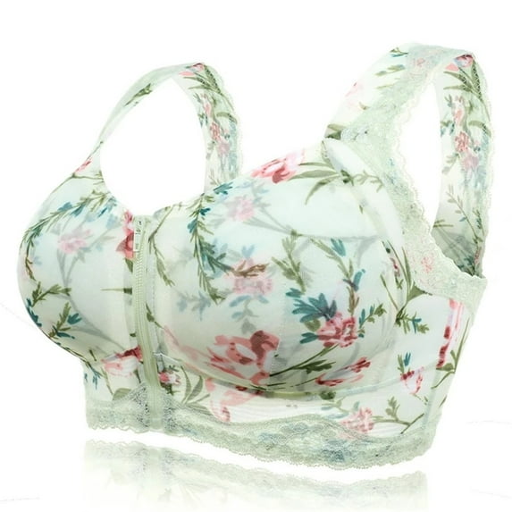 Meichang Bras for Women No Wire Support T-shirt Bras Seamless Full Coverage Bralettes Stretch Everyday Full Figure Bras Front Closure