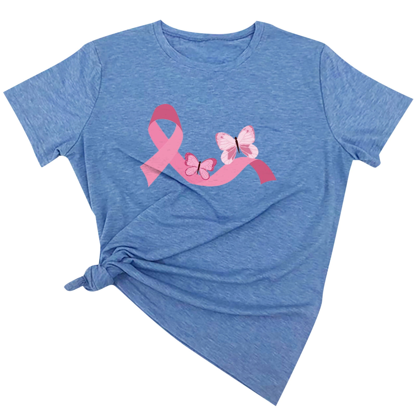 Meichang breast cancer awareness shirts for women pink ribbon