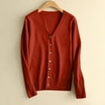 thumbnail image 1 of Meichang Cardigan Sweaters for Women Long Sleeve V-Neck Button Down Sweater Cardigan Basic Solid Lightweight Knit Cardigans, 1 of 9