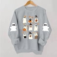thumbnail image 1 of Meichang Casual Halloween Sweatshirts Women Oversized Crew Neck Sweatshirt Cute Ghost Print Sweatshirts Long Sleeve Sweatshirts Fall Pullover, 1 of 6