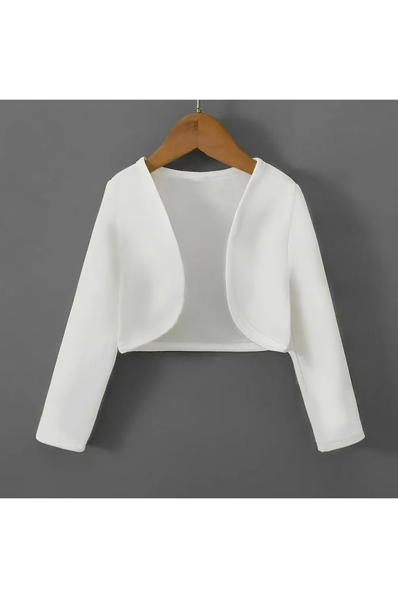 Cropped Jacket Blazer for Women Dressy Long Sleeve Bolero Elegant Open Front Cardigan Lightweight Jacket Blazer for Work