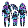 thumbnail image 1 of Meichang Family Halloween Pajamas Matching Sets One-Piece Onesie Halloween Pumpkin Printed Loungewear Funny Zipper Hooded Jumpsuit Pjs for Dad, 1 of 3