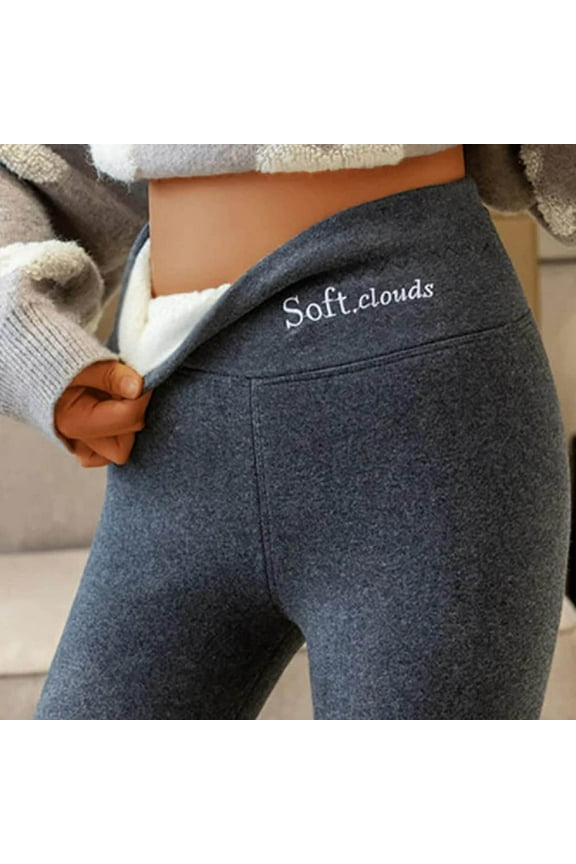 Fleece Lined Leggings for Women Cold Weather Fuzzy Thermal Pants Winter Warm Sherpa Lined Leggings Thick Tights 2023