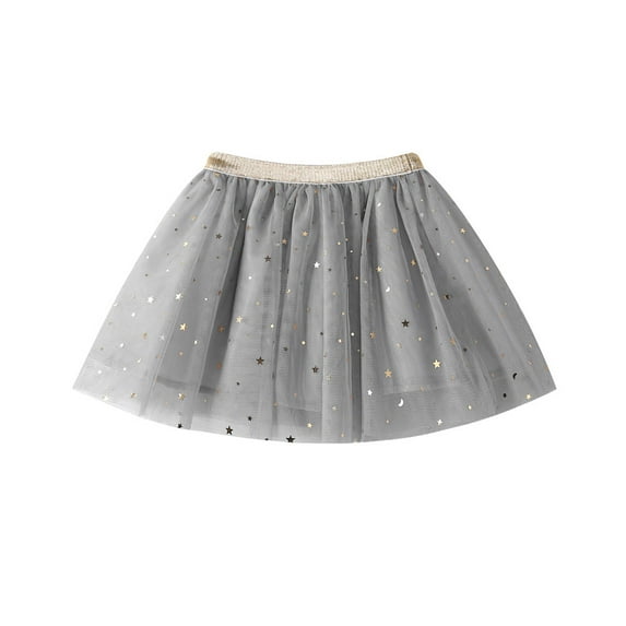 Meichang Girls Flower Tulle Skirt Toddler Tutu Girls Clothes Star Print Princess Party Dance Skirts