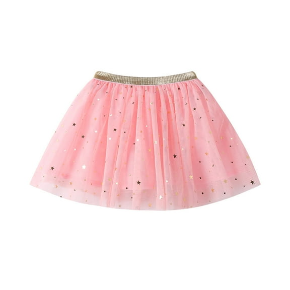 Meichang Girls Flower Tulle Skirt Toddler Tutu Girls Clothes Star Print Princess Party Dance Skirts