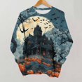 thumbnail image 1 of Meichang Halloween Sweatshirt Women Halloween Graphic Sweatshirt Crewneck Cute Pullover Sweatshirts Oversized Long Sleeve Festival Pullover, 1 of 8