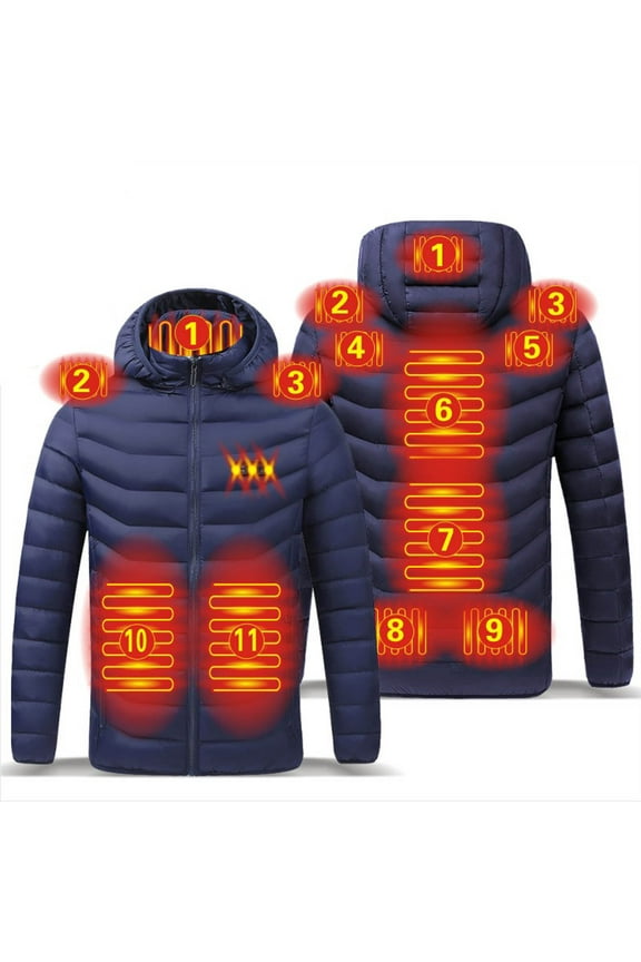 Heated Jackets for Men and Women Waterproof Outdoor Hiking Outerwear Rechargeable with USB Port Heated Jacket Snow Body Warmer Heated Coat for Men