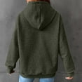 thumbnail image 1 of Meichang Hoodies for Women Trendy Waffle Knit Drawstring Sweatshirts Long Sleeves Basic Solid Color Pullover with Kangaroo Pocket, 1 of 7