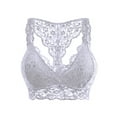 thumbnail image 1 of Meichang Lace Bralette for Women Light Removable Padded Bra Deep V Triangle Lingerie Top Full Coverage Bras Everyday Wear Underwear, 1 of 5