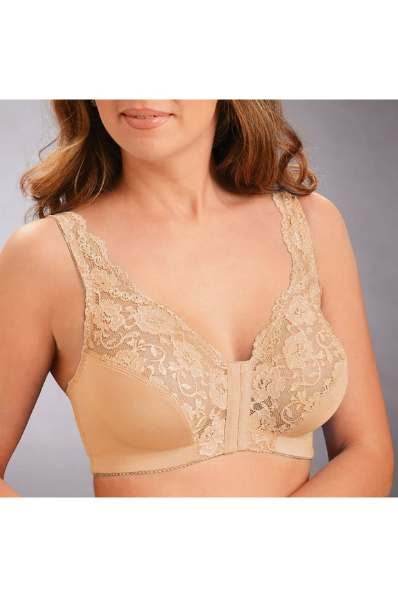 Lace Bras for Women Wirefree Lift T-shirt Bras Seamless Padded Bralettes Stretch Breathable Full Figure Bras