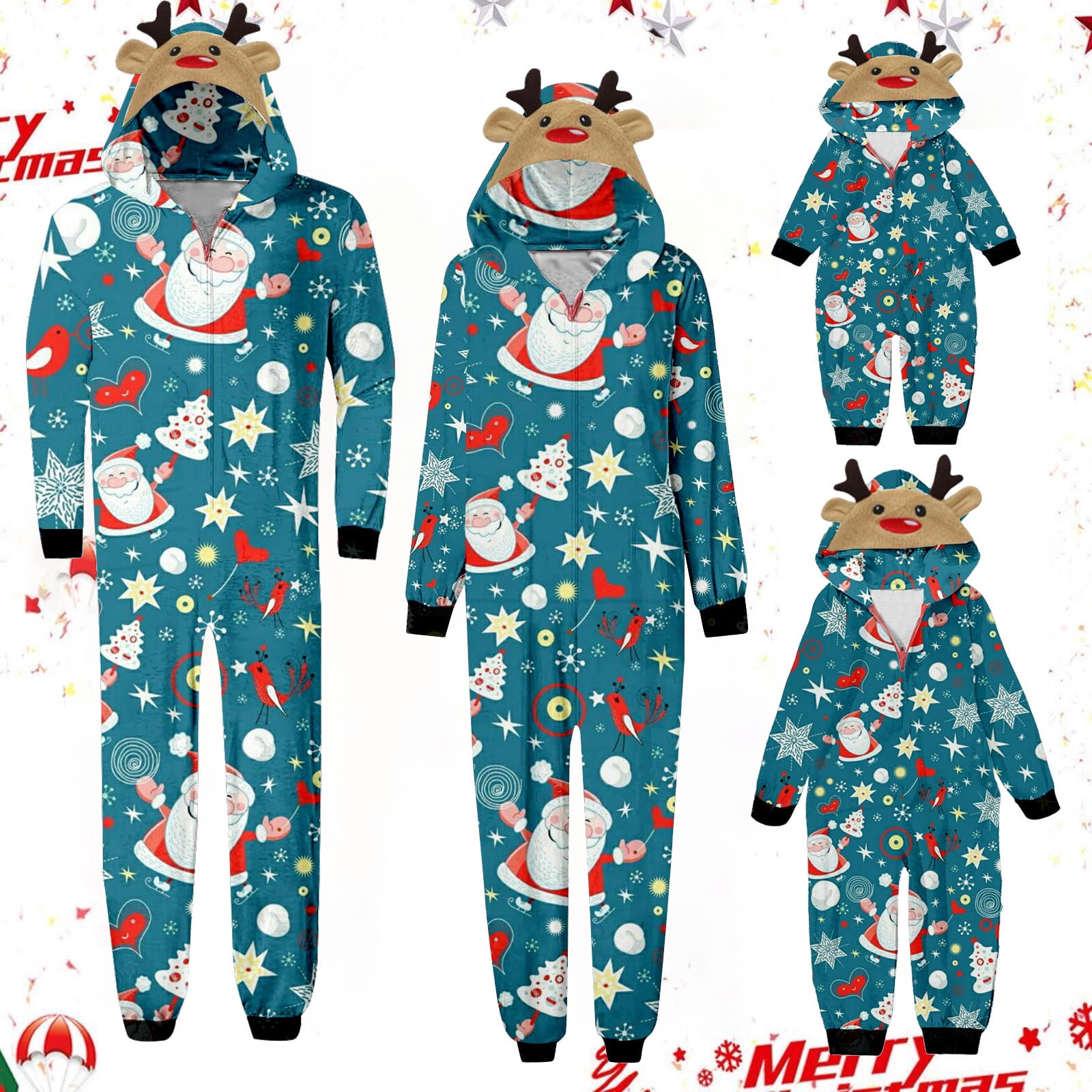 Meichang Matching Christmas Onesies Pajamas for Family Vacation Cute ...