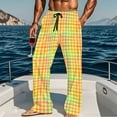thumbnail image 1 of Meichang Men's Plaid Pajama Pants Lounge PJ Bottoms Elastic Waisted Drawstring Casual Sleepwear Pants with Pockets, 1 of 6