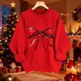 thumbnail image 1 of Meichang Oversized Sweatshirt for Women Christmas Graphic Sweatshirt Crewneck Long Sleeve Fleece Pullover Xmas Holiday Sweatshirts, 1 of 6