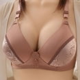 thumbnail image 1 of Meichang Plus Size Bras for Women No Underwire Push Up Bra Racerback Lace T-shirt Bras Full Coverage Breathable Underwear Comfy Supportive Everyday Bras Coffee 40C, 1 of 8