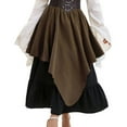 thumbnail image 1 of Meichang Renaissance Skirts for Women High Waist Long Skirt Victorian Medieval Double-Layer Irregular Skirt Maxi Skirt, 1 of 5