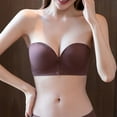 thumbnail image 1 of Meichang Strapless Bras for Women No Wire Push Up T-shirt Bras Seamless Sexy Bralettes Elegant Breathable Full Figure Bras Front Closure, 1 of 4