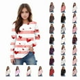 thumbnail image 1 of Meichang Valentine's Day Shirts for Girls Long Sleeve Crew Neck Tops Heart Graphic Tees Valentine's Day Gifts for Kids, 1 of 8