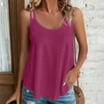 thumbnail image 1 of Meichang Women Cami Tank Tops Plus Size Eyelet Sleeveless Camisoles Casual Spaghetti Strap Scoop Neck Cami Summer Beach Flowy Shirts Wine S, 1 of 6